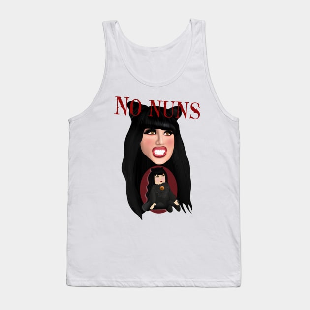 NO NUNS Vampire Tank Top by Hellbender Creations